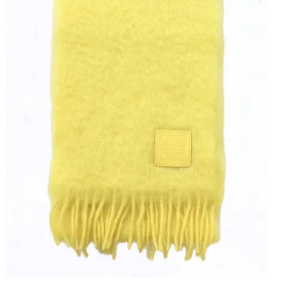 Yellow Fringed Scarf